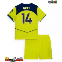 Camisa de Futebol Tottenham Hotspur Archie Gray #14 Equipamento Alternativo Infantil 2025-26 Manga Curta (+ Calças curtas)
